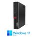 Mini PC Lenovo ThinkCentre M720q, Hexa Core i7-8700T, 16GB DDR4, Win 11 Home